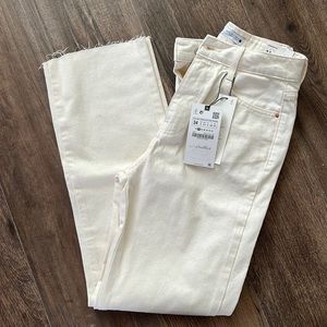Off white ZARA straight fit pants size 34 USA 2